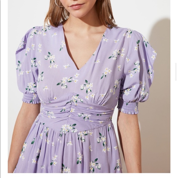 Floral Print Mini Dress - Picture 2 of 4